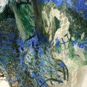 Handmade paper made of kozo and gampi fibers