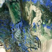 Handmade paper made of kozo and gampi fibers