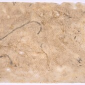 <em>Johnson’s Bayou 12</em> paper made with plastic netting and twine