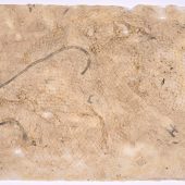 <em>Johnson’s Bayou 12</em> paper made with plastic netting and twine