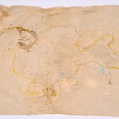 <em>Johnson’s Bayou 13</em> paper made with string and frayed rope