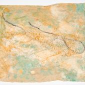 <em>Johnson’s Bayou 8</em> handmade paper with mesh and string