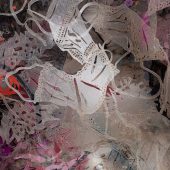 A collage of colored pieces of washi paper