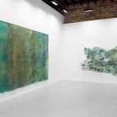 2D & 3D art pieces on a wall