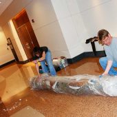 Work arrives rolled up