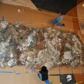 Lining up the artwork on top of the frame