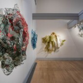 Large art sculptures made from paper and mylar
