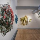 Large art sculptures made from paper and mylar