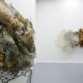 Ocean inspired art pieces made from paper and mylar