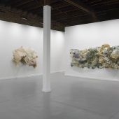 Three mixed media art sculptures inspired by the ocean