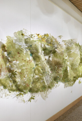 Olympic Blob <br/>2023 Photo of Joan Hall's Take Another Road To A Better Place art piece.